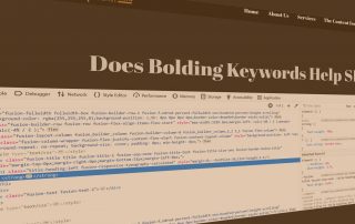 Does Bolding Keywords Help Seo?