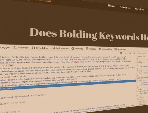 Does Bolding Keywords Help SEO?